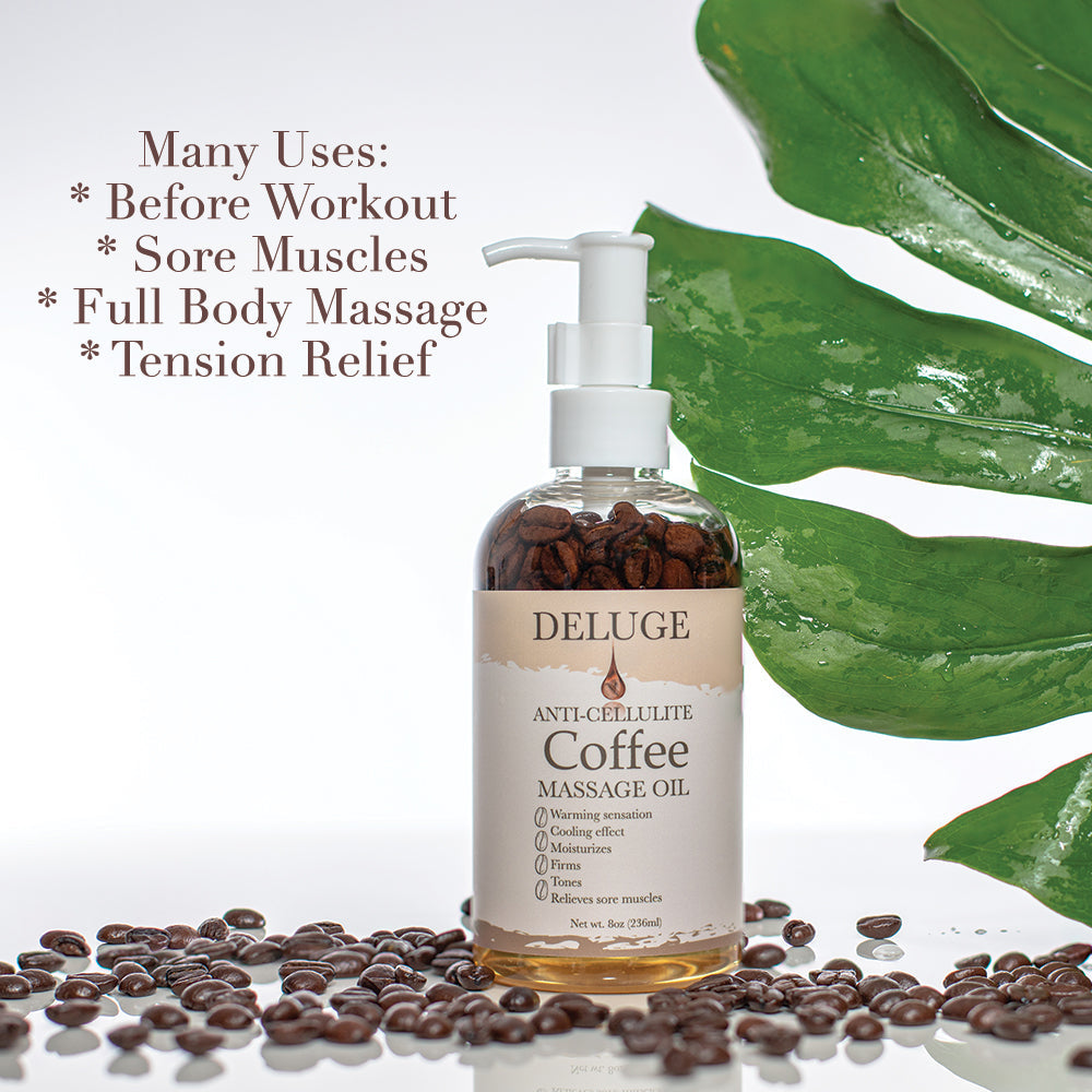 Anti-Cellulite Coffee Massage Oil - Primal Health & Beauty