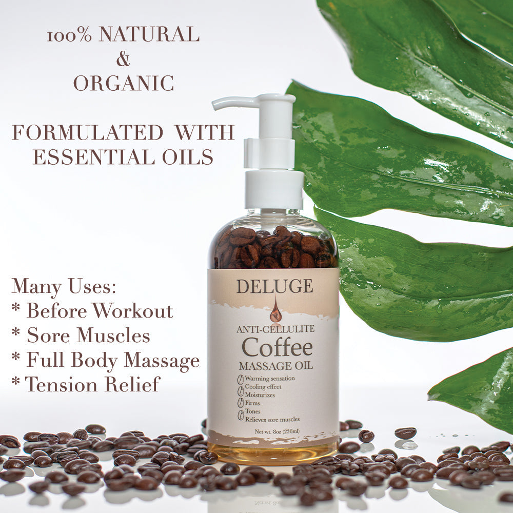 Anti-Cellulite Coffee Massage Oil - Primal Health & Beauty