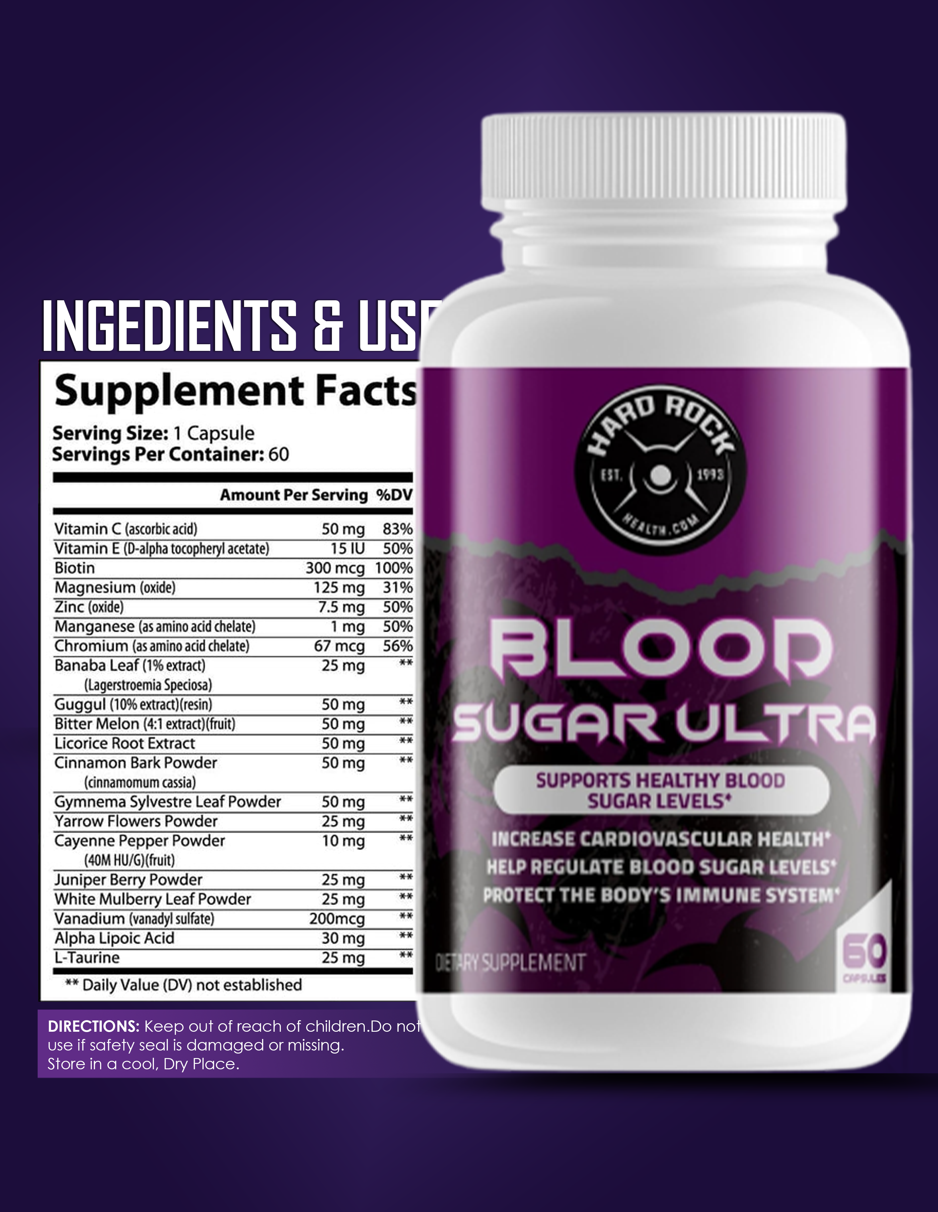 Blood Sugar Ultra- Maintain Blood Sugar Levels - Primal Health & Beauty