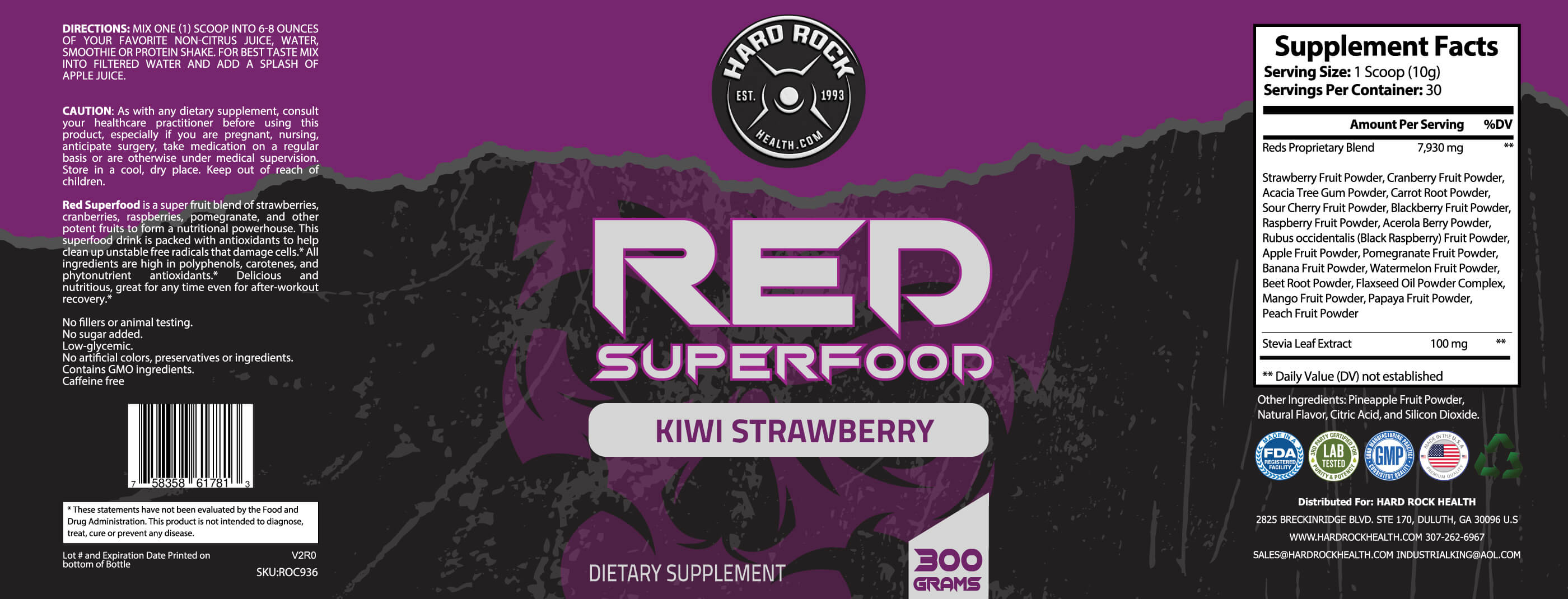 Red Superfood Kiwi Strawberry - Primal Health & Beauty