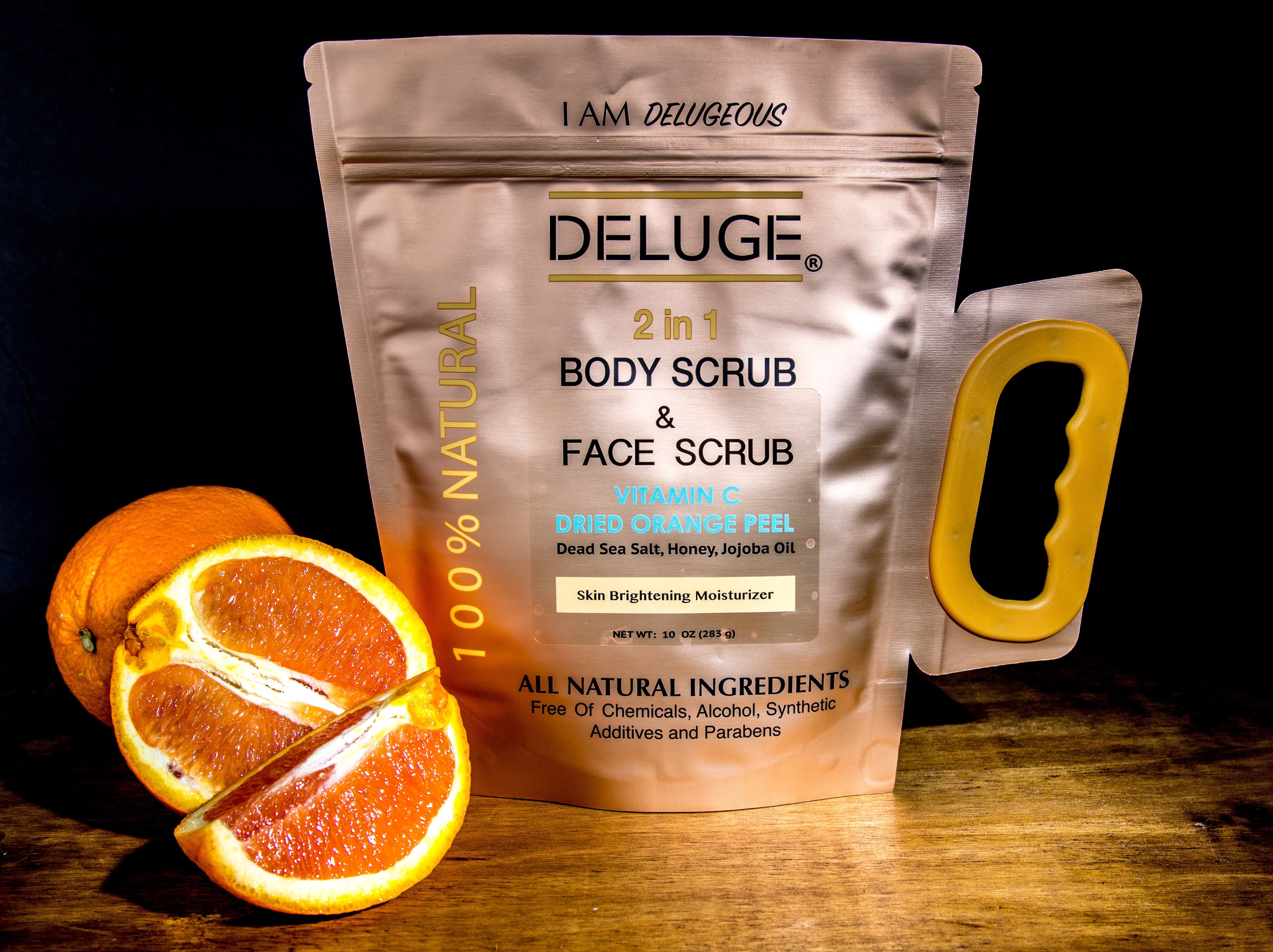 Vitamin C Scrub Dried Orange Peel - Primal Health & Beauty